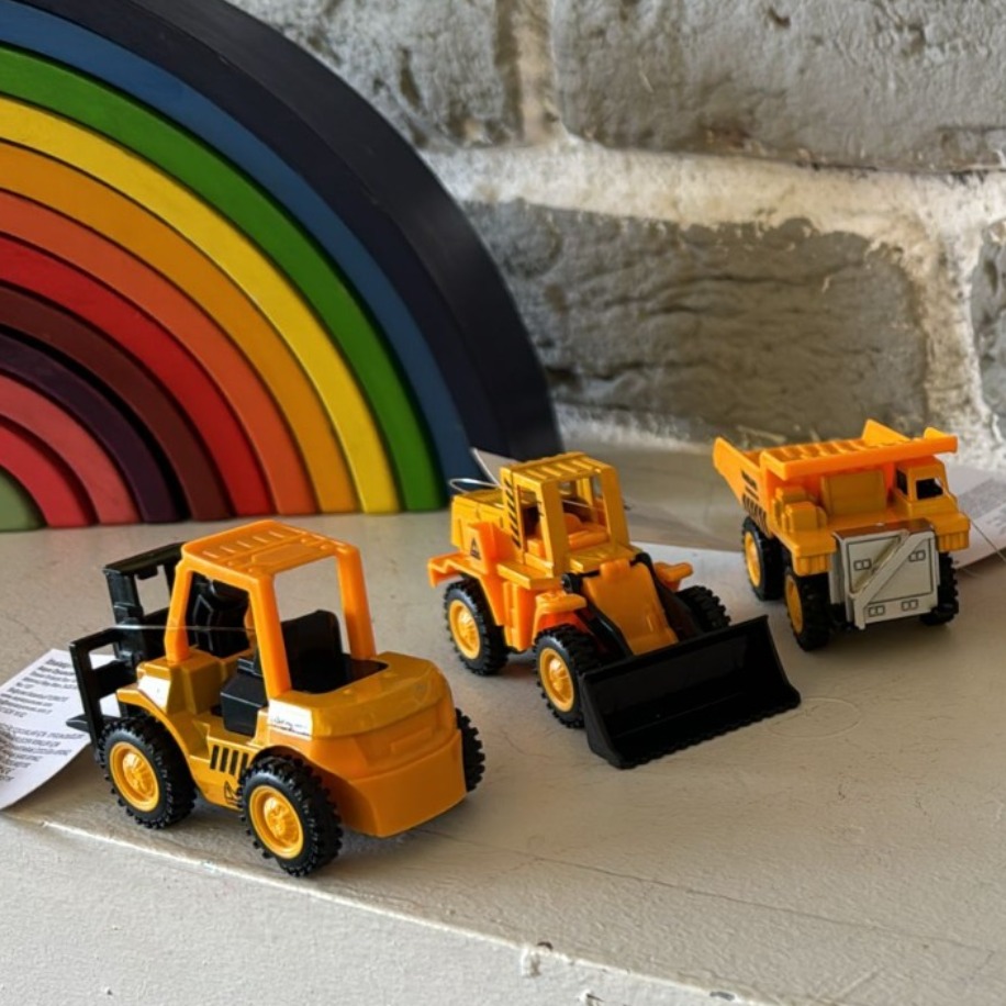 Mini İnşaat Araçları – 6’lı Oyun Seti