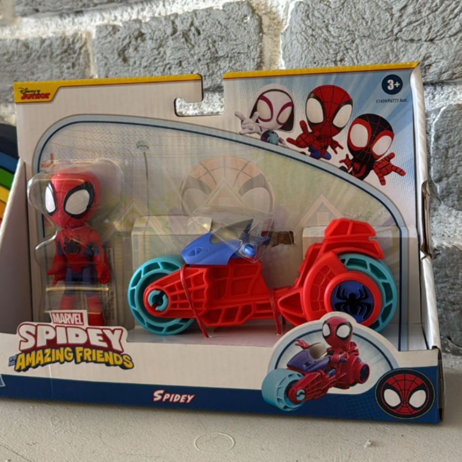 Marvel Spidey & His Amazing Friends – Spidey Figür ve Motor Seti (Hasbro)
